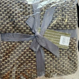 NWT. West Elm honeycomb chenille throw